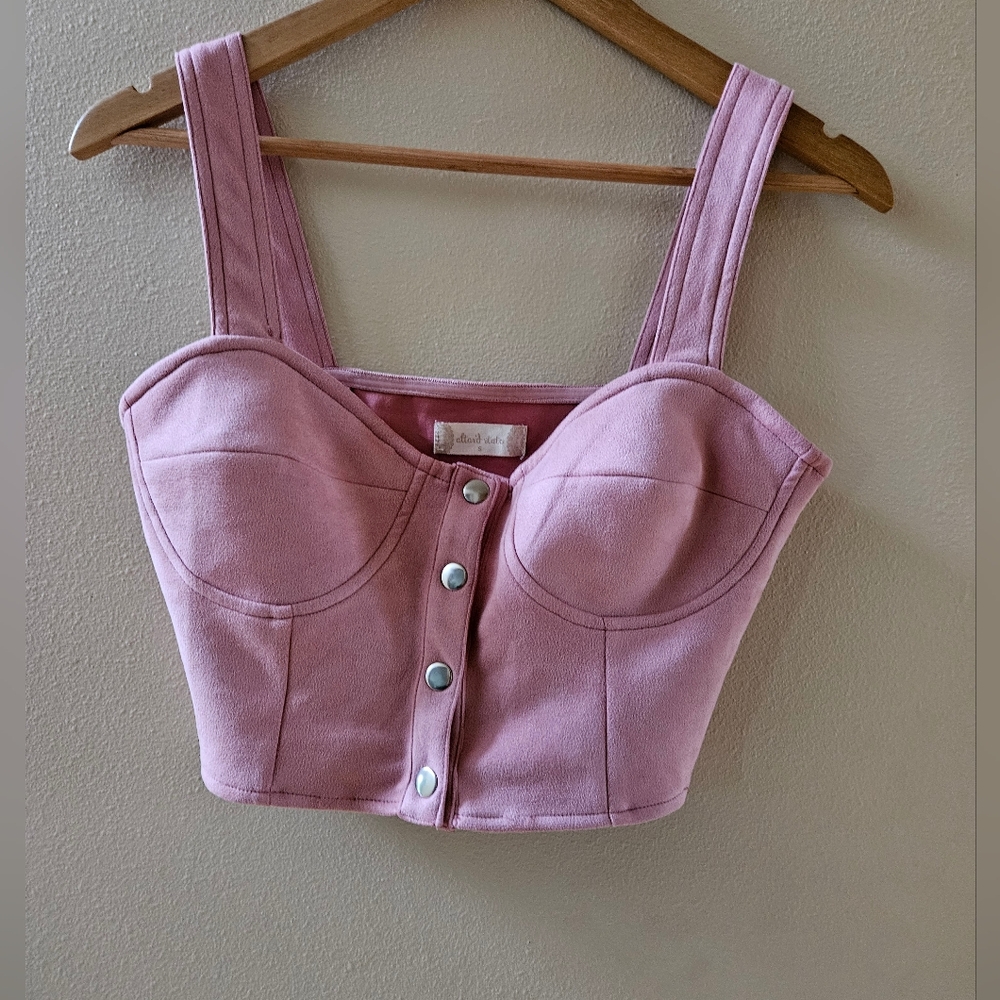 Altar'd State Pink Chic Corset Tank